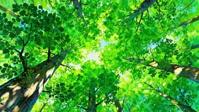 树荫下 情景 治愈 护眼