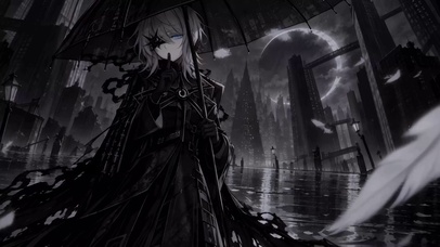 撑伞哥特少女