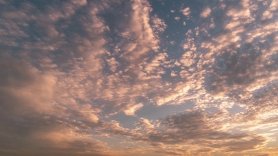 8k唯美日落夕阳天空云彩火烧云