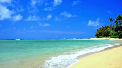 碧水蓝天海浪4K