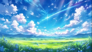 流星下的绿野