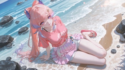 海边清凉宫心海