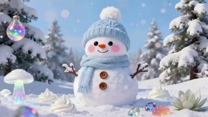 可爱小雪人
