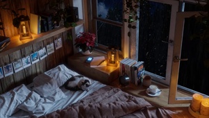 夜晚治愈房间