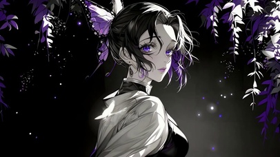 暗调紫叶蝴蝶忍