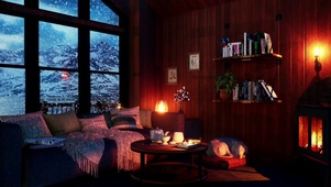 舒适的冬季房间