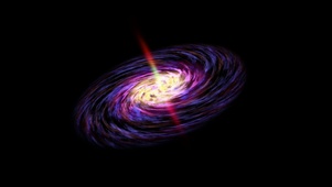 4K超清 旋转星系与黑洞