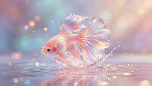 水面小鱼