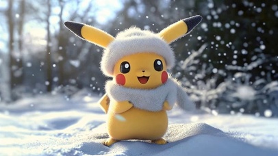 雪中皮卡丘