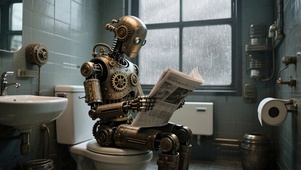 【雨景】机器管家在偷懒