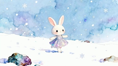 雪地兔子