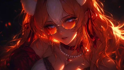 猫耳眼镜少女