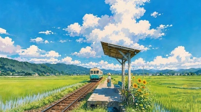 乡村田野火车