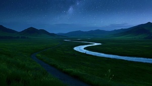 草原夜景