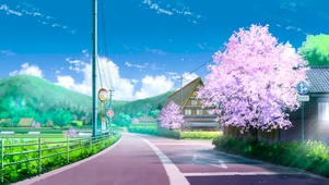 乡村小镇樱花