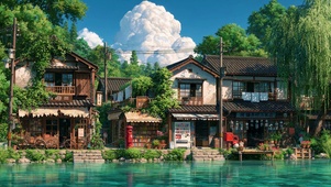 阳光小镇风景