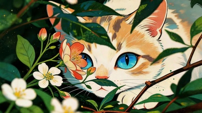 捉迷藏的猫