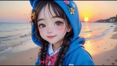 海边的女孩