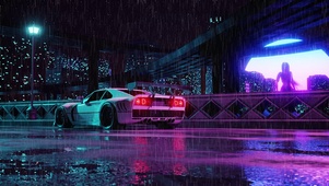 雨夜跑车