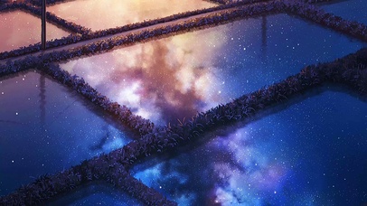 梦幻-星空稻田