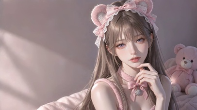粉色系小熊甜心