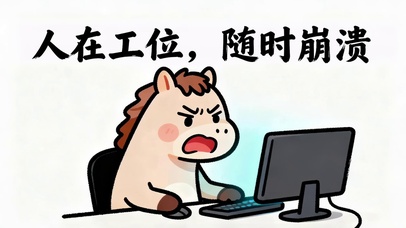 人在工位 随时崩溃