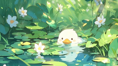 2K 荷塘可爱小鸭