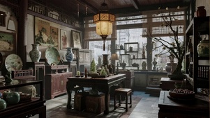 【雨景】在古董店里避雨