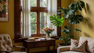 【雨景】坐在窗前赏雨