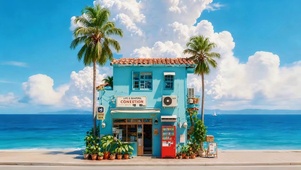 海边的商店
