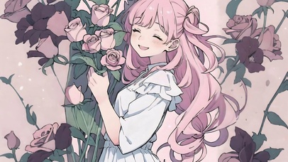 粉发女孩