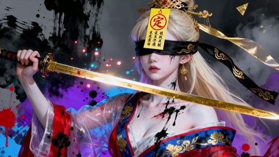 天使符箓传承者被封印的金色少女