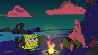 海绵宝宝与派大星露营