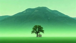 4K护眼绿色风景