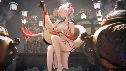 旗袍琵琶少女