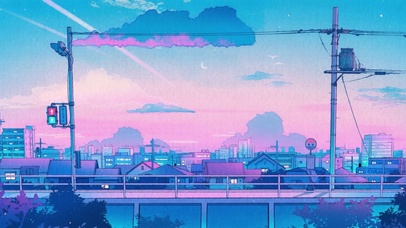 星霞下的情侣