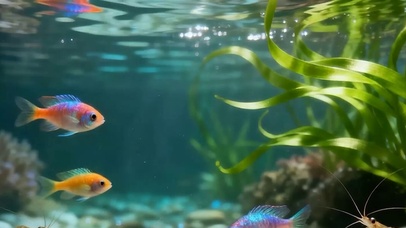 海底世界带鱼屏