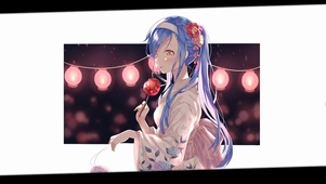 和服花火少女