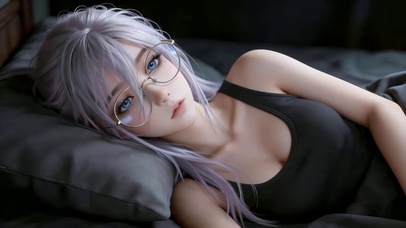 性感眼镜女孩