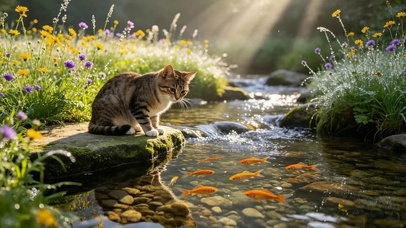 嘴馋的狸花猫