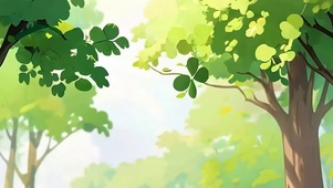 护眼绿景带鱼屏