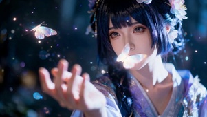 纯欲少女cosplay蝴蝶忍