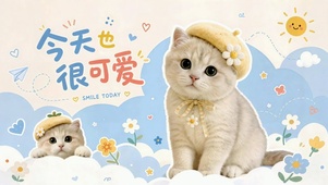 今天也很可爱软萌猫咪