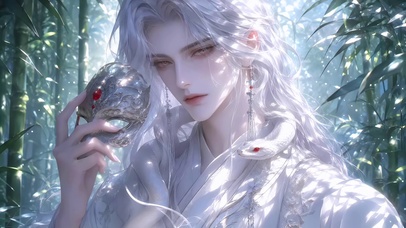 白发神秘美男