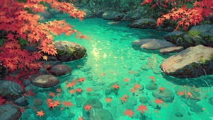 桃花潭水浅水池