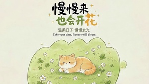慢慢来花会开