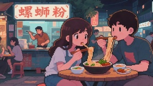 日漫像素-嗦粉情侣