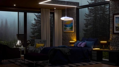 森林别墅卧室细雨