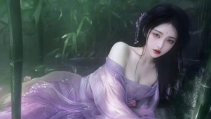 竹林清冷美人