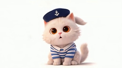 戴帽子猫咪